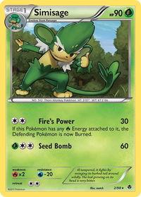 Simisage - Emerging Powers (EPO) #2/98 - Rare Pokémon Trading Card