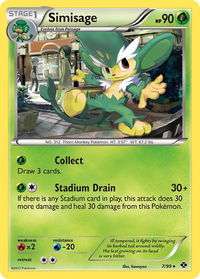 Simisage - Next Destinies (NXD) #7/99 - Rare Pokémon Trading Card