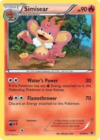 Simisear - Emerging Powers (EPO) #19/98 - Rare Pokémon Trading Card