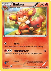 Simisear - XY Base Set (XY) #23/146 - Rare Pokémon Trading Card