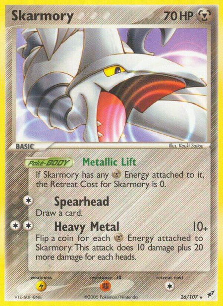 Skarmory - Deoxys Pokémon trading card