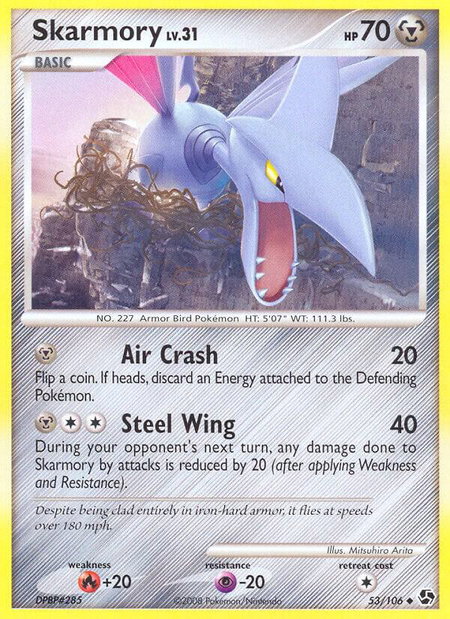 Skarmory - Great Encounters Pokémon trading card