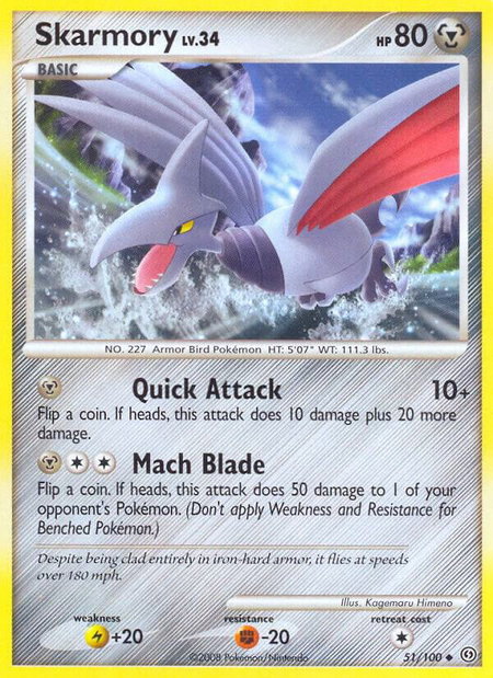 Skarmory - Stormfront Pokémon trading card