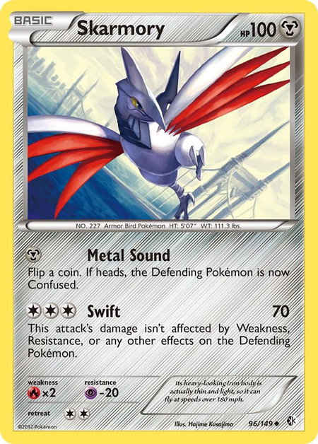 Skarmory (96) - Boundaries Crossed Pokémon trading card