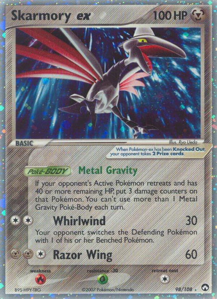 Skarmory ex - Power Keepers Pokémon trading card