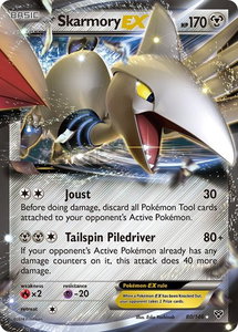 Skarmory EX - XY Base Set (XY) #80/146 - Ultra Rare Pokémon Trading Card