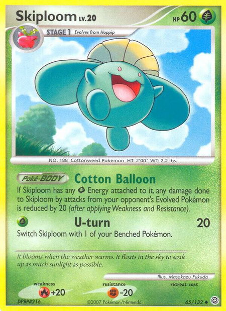 Skiploom - Secret Wonders Pokémon trading card