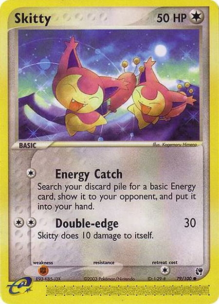 Skitty - Sandstorm Pokémon trading card