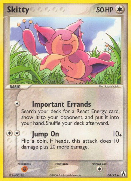 Skitty trading card from Legend Maker Skitty - Legend Maker Pokémon trading card