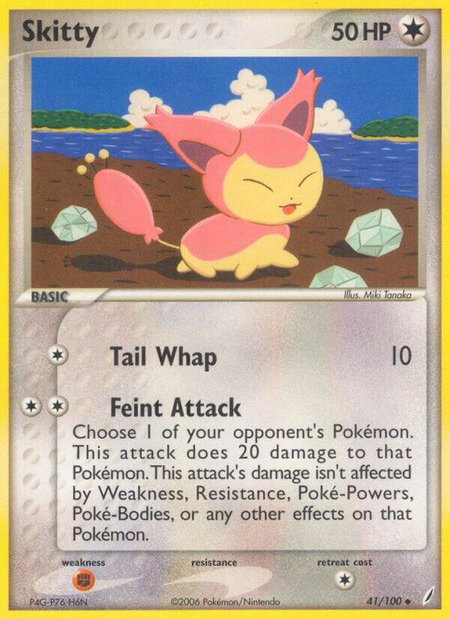 Skitty - Crystal Guardians Pokémon trading card