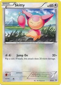 Skitty trading card from Kalos Starter Set Skitty - Kalos Starter Set Pokémon trading card
