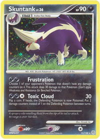 Skuntank - Diamond and Pearl (DP) #15/130 - Holo Rare Pokémon Trading Card