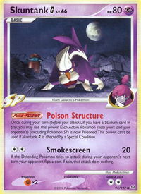 Skuntank G - Platinum (PL) #94/127 - Common Pokémon Trading Card