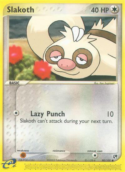 Slakoth - Sandstorm Pokémon trading card