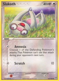 Slakoth - Power Keepers (PK) #63/108 - Common Pokémon Trading Card