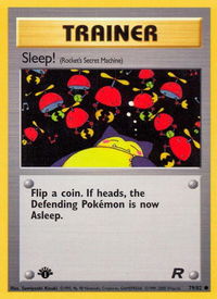 Sleep! (Rocket's Secret Machine) - Team Rocket (TR) #79/82 - Common Pokémon Trading Card