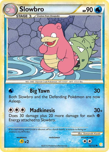 Slowbro - HeartGold SoulSilver Pokémon trading card