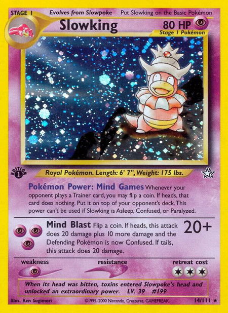 Slowking - Neo Genesis Pokémon trading card