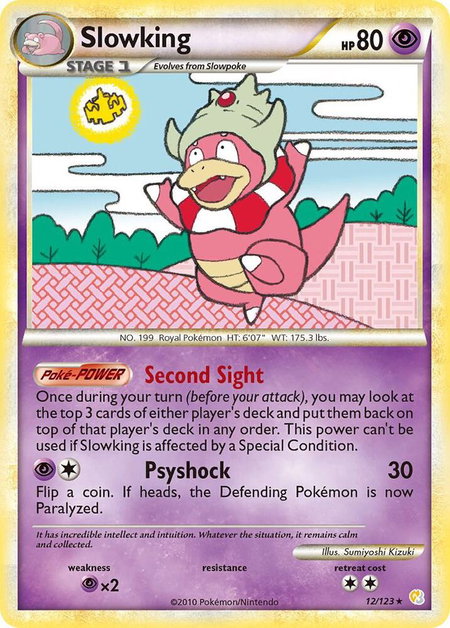 Slowking - HeartGold SoulSilver Pokémon trading card