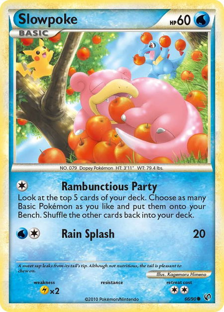 Slowpoke - Undaunted Pokémon trading card