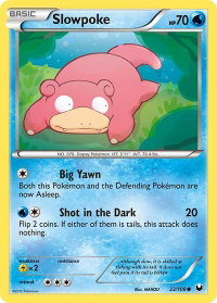 Slowpoke - Dark Explorers (DEX) #23/108 - Common Pokémon Trading Card