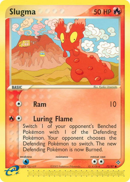 Slugma - Dragon Pokémon trading card