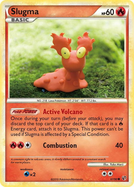 Slugma - Undaunted Pokémon trading card