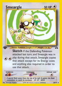 Smeargle (30) - Neo Discovery (N2) #30/75 - Rare Pokémon Trading Card