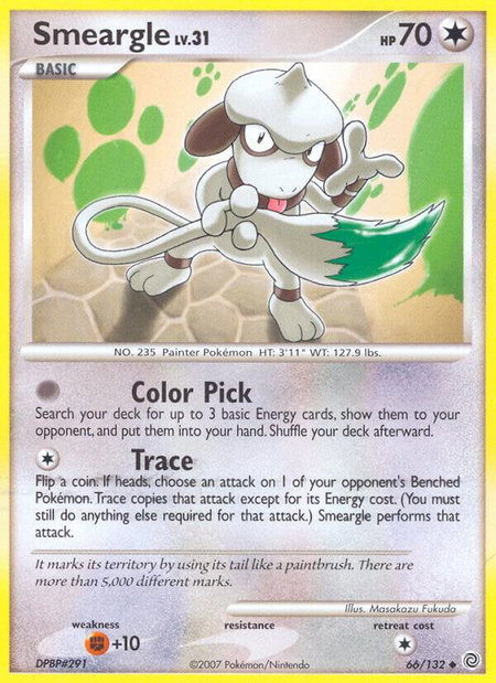 Smeargle - Secret Wonders Pokémon trading card