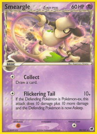 Smeargle (Delta Species) - Dragon Frontiers (DF) #39/101 - Uncommon Pokémon Trading Card