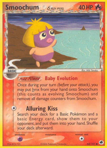 Smoochum (Delta Species) - Dragon Frontiers Pokémon trading card