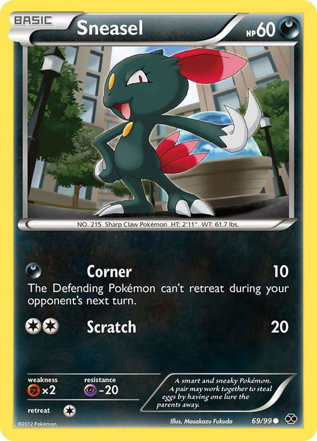 Sneasel - Next Destinies Pokémon trading card