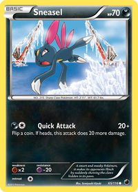 Sneasel - Plasma Freeze (PLF) #65/116 - Common Pokémon Trading Card