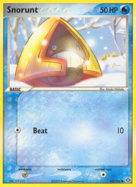 Snorunt - Emerald Pokémon trading card