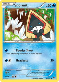 Snorunt - Plasma Blast (PLB) #21/101 - Common Pokémon Trading Card