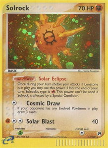 Solrock - Sandstorm (SS) #13/100 - Holo Rare Pokémon Trading Card