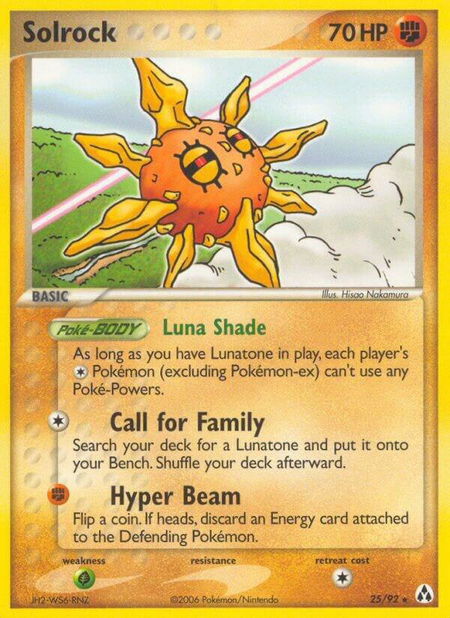 Solrock - Legend Maker Pokémon trading card