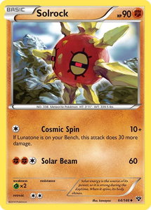 Solrock - XY Base Set (XY) #64/146 - Uncommon Pokémon Trading Card