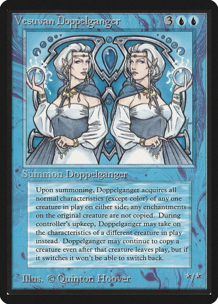 Vesuvan Doppelganger - Beta Edition Magic: The Gathering trading card