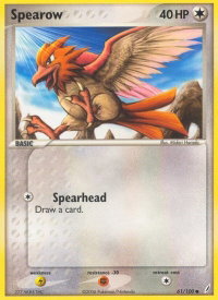 Spearow - Crystal Guardians (CG) #61/100 - Common Pokémon Trading Card