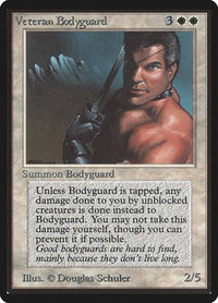 Veteran Bodyguard - Beta Edition (LEB) #42 - Rare Magic: The Gathering Trading Card