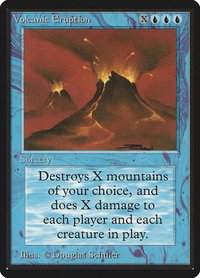 Volcanic Eruption - Beta Edition (LEB) #89 - Rare Magic: The Gathering Trading Card