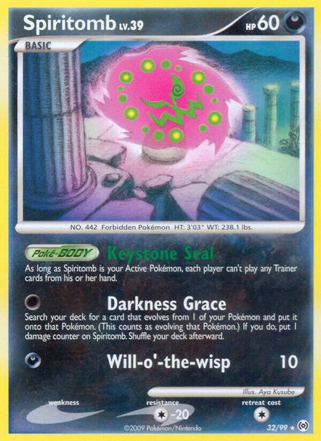 Spiritomb - Arceus Pokémon trading card