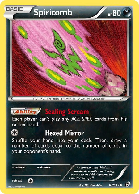 Spiritomb - Legendary Treasures Pokémon trading card