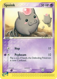 Spoink - 74/97 - Dragon (DR) #74/97 - Common Pokémon Trading Card