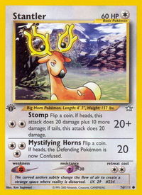 Stantler - Neo Genesis (N1) #076/111 - Common Pokémon Trading Card