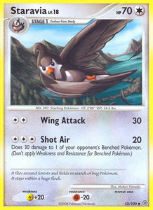 Staravia - Stormfront (SF) #52/100 - Uncommon Pokémon Trading Card