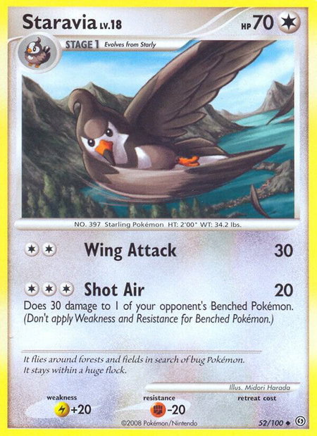 Staravia - Stormfront Pokémon trading card