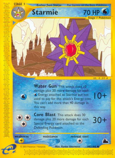 Starmie (44) - Skyridge Pokémon trading card