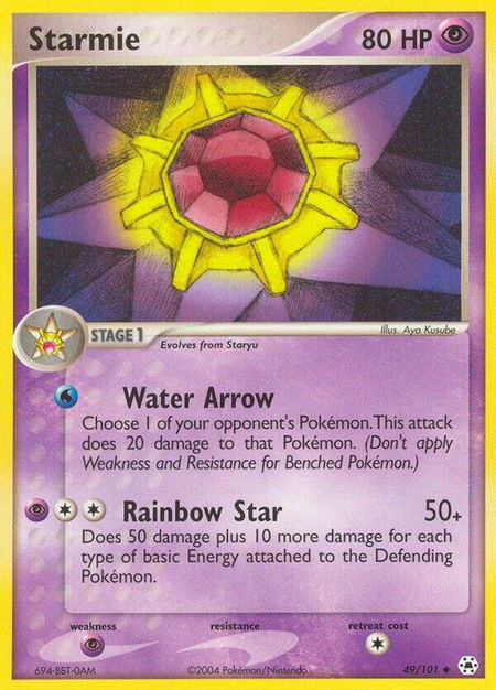 Starmie - Hidden Legends Pokémon trading card